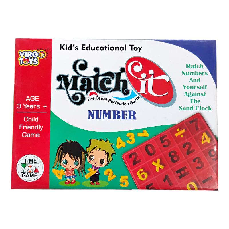 Virg Toys Match it number | Educational Toy for Kids | Learning Development Skill Building Toy | Educational Toys