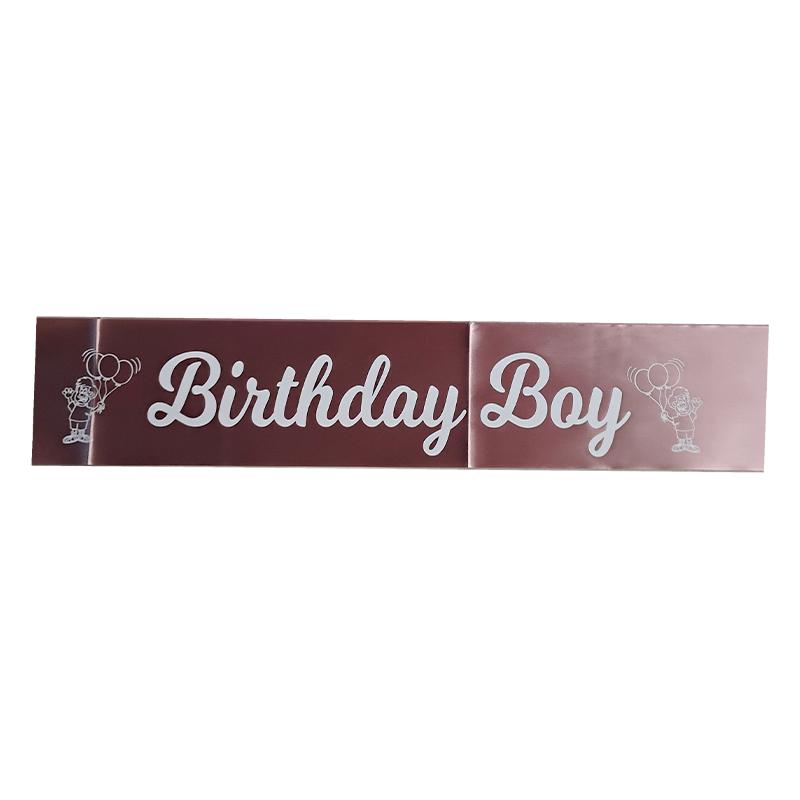 Rose Gold Birthday Boy Sash | Sash Ribbon for Kids | Decorative Party Ribbon Sash | Party Sash
