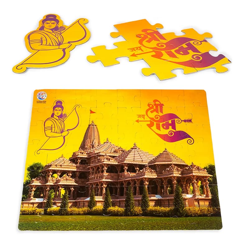 Ratnas Ayodhya Ram Mandir Jigsaw Puzzle | Puzzle for Kids | Brain Development Jigsaw Puzzle | Puzzles