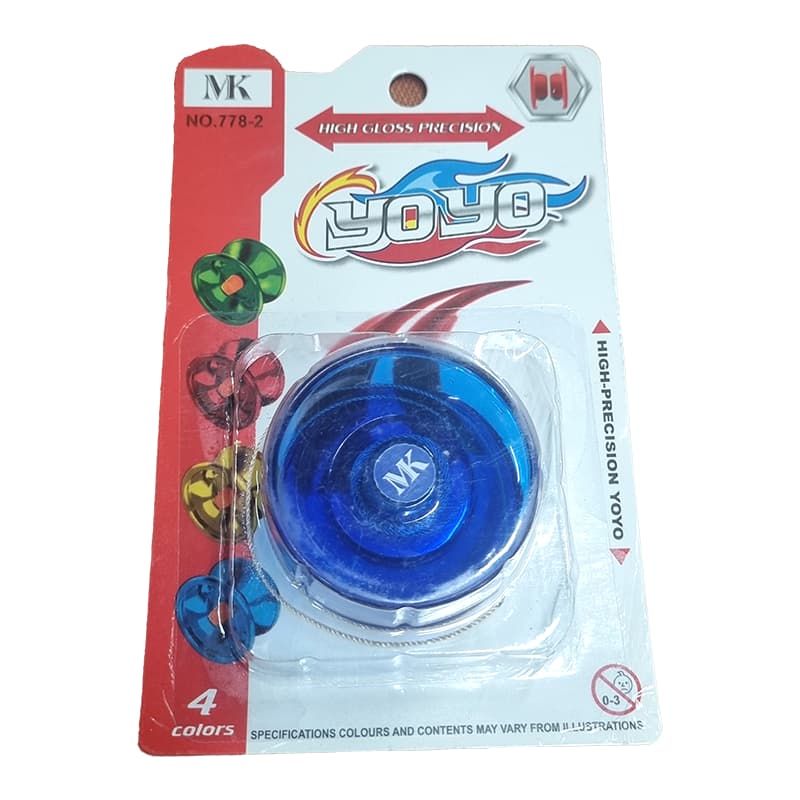 Yoyo Transparent high gloss precision Red and Blue Combo of 2