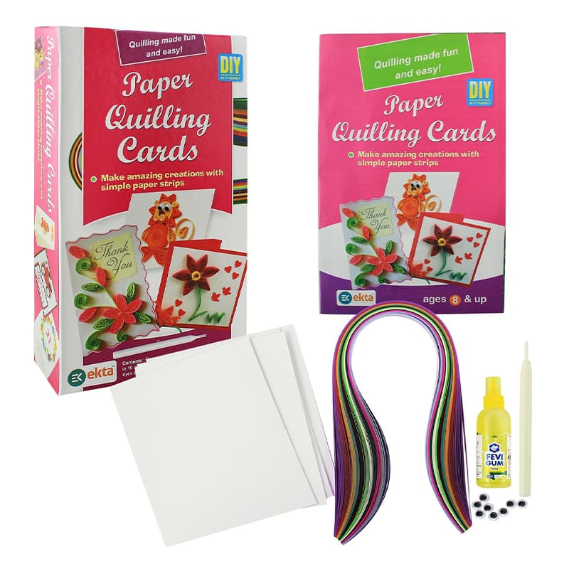 Ultimate Sparkle Nail Art Salon Kit and Paper Quilling Greeting Card combo
