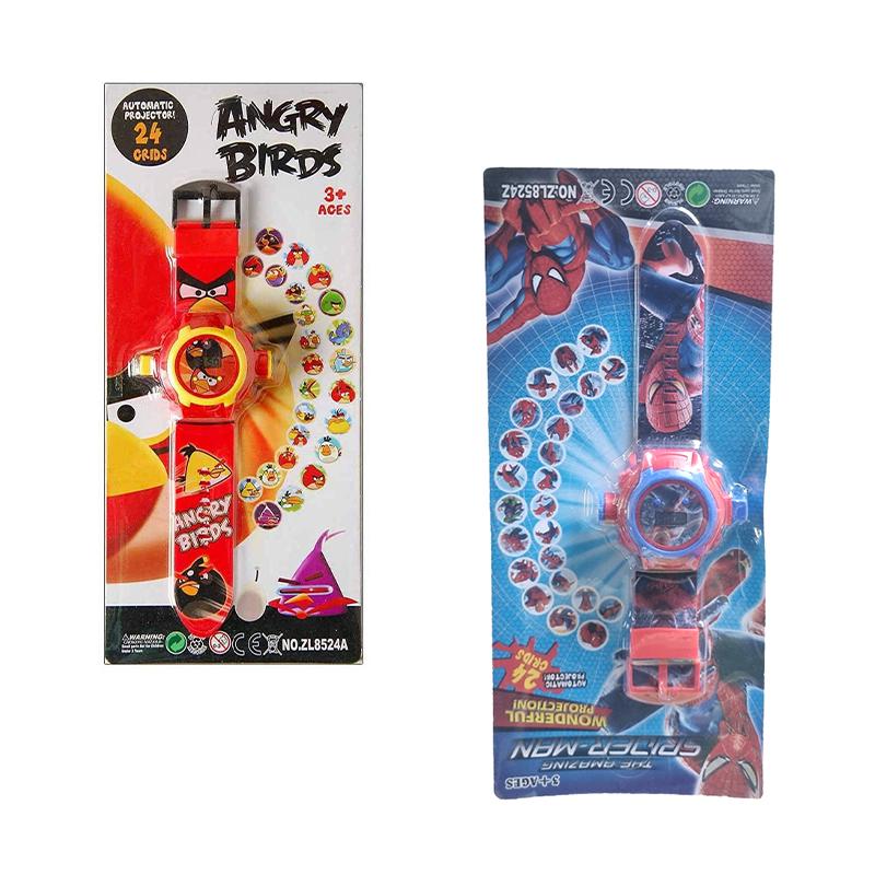 Angry birds and Spiderman Projector Watch Combo