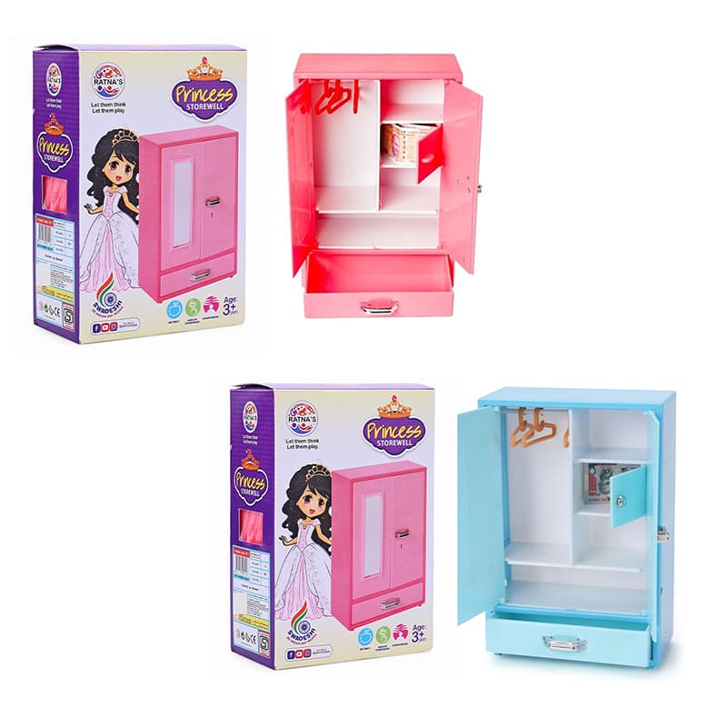 Ratnas Princess Storewell combo set of 2(Pink & Blue)