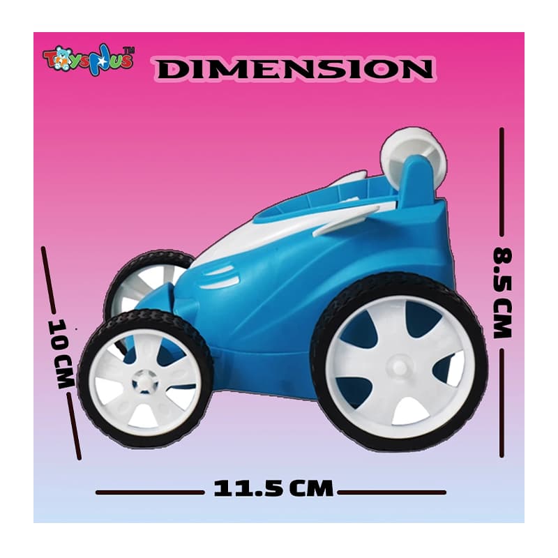 ToysNus 1:24 scale 360 degree Radio Control Stunt car (Blue) | Remote Control Toy for Kids | RC Rechargeable Battery Operated Toy | RC Toys