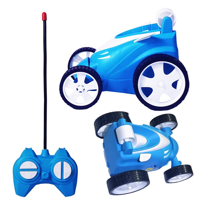 ToysNus 1:24 scale 360 degree Radio Control Stunt car (Blue) | Remote Control Toy for Kids | RC Rechargeable Battery Operated Toy | RC Toys