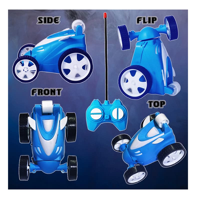 ToysNus 1:24 scale 360 degree Radio Control Stunt car (Blue) | Remote Control Toy for Kids | RC Rechargeable Battery Operated Toy | RC Toys