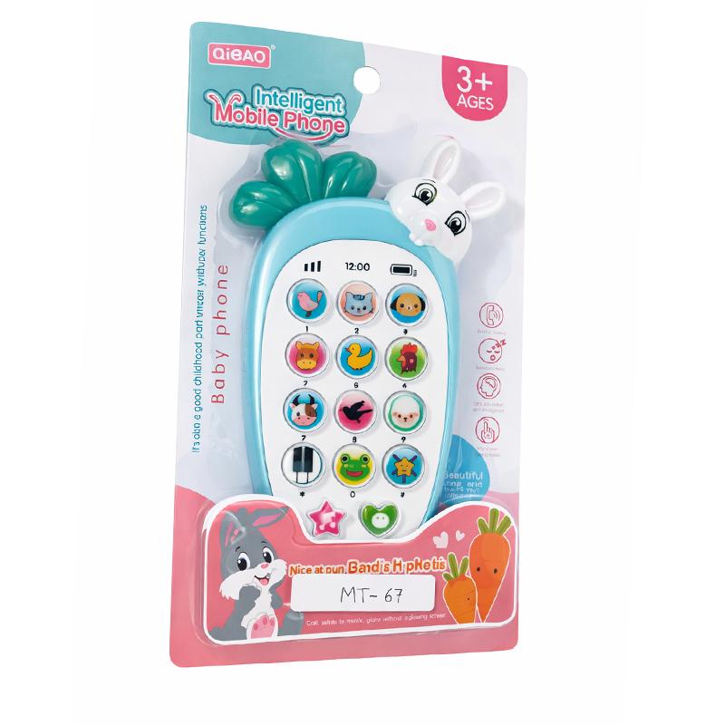 Rabbit Funny Smart Phone (Blue) | Musical Toy for Kids | Battery Operated Sound & Light Toy | Musical Toys