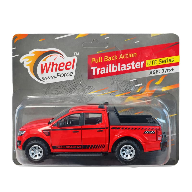 Centy toys Wheel Force Pull back Action Trailblaster (Red) | Toy Car for Kids | Pull Back Diecast Race Car Toy | Toy Cars