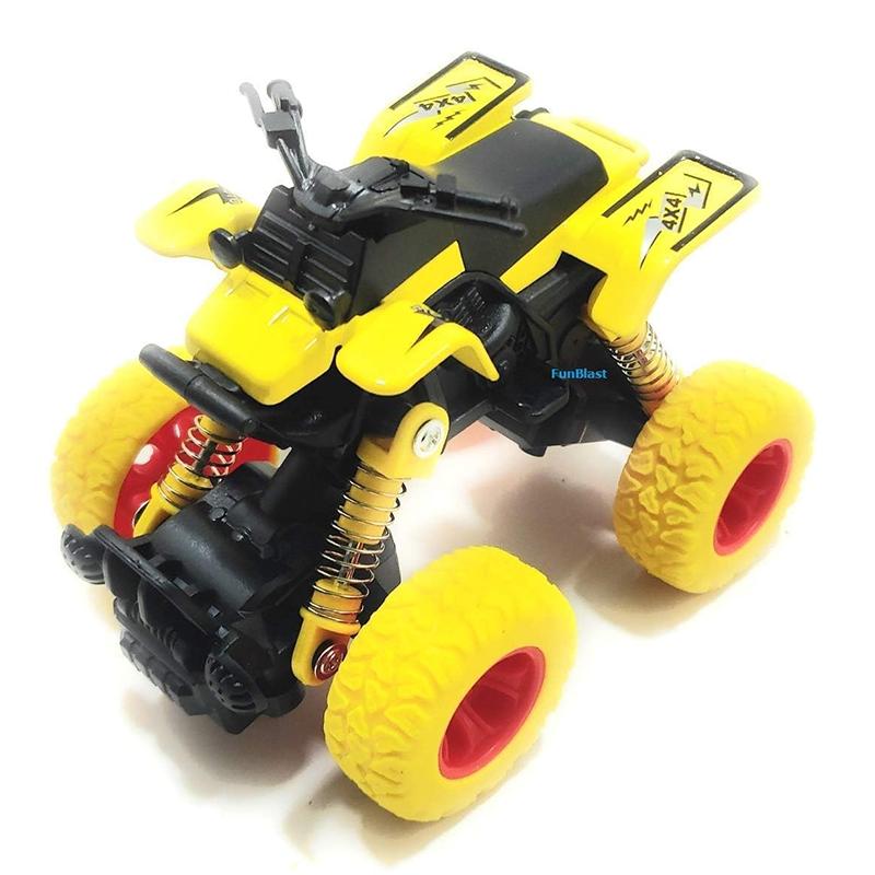 XiangGao Toys Diecast Big Wheels World (Yellow) | Toy Car for Kids | Pull Back Diecast Race Car Toy | Toy Cars