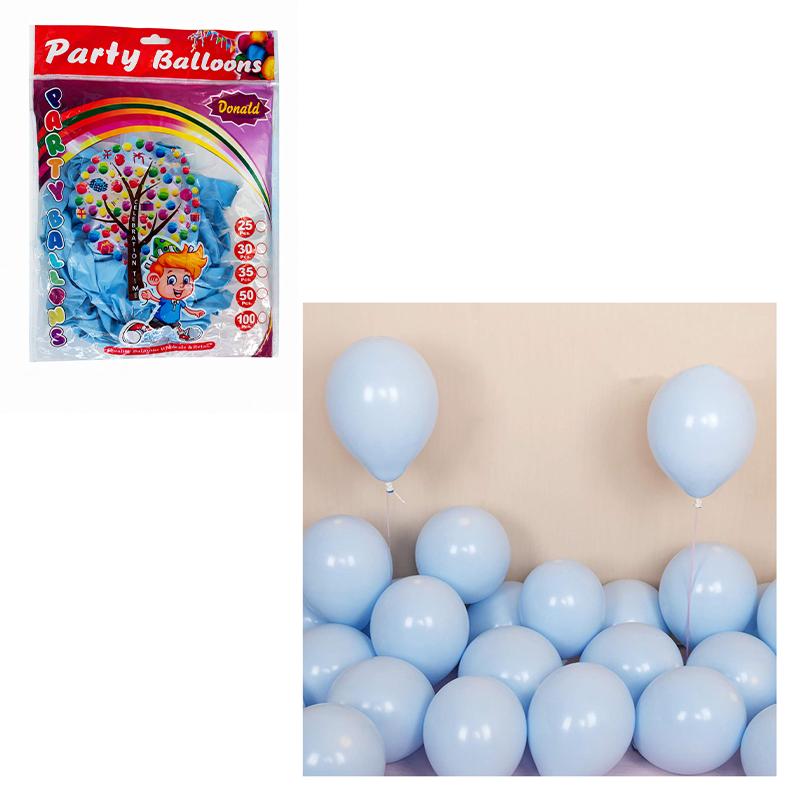 Pastel Blue Birthday Party Balloons (48 balloon)