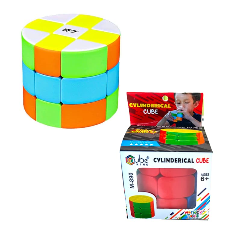Cylinder Barrel High Speed stickerless Magic Cube 3x3x3