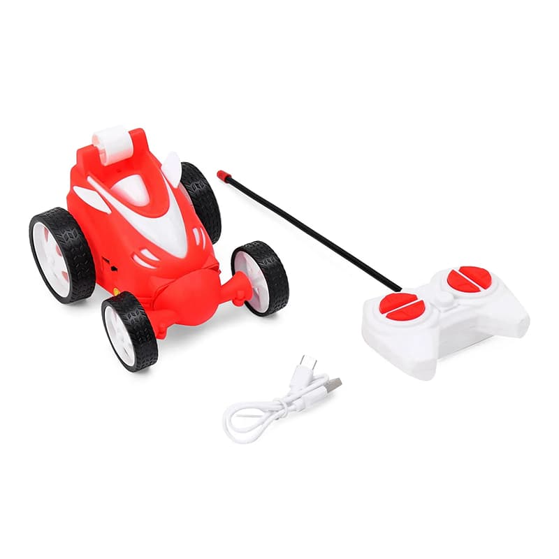 ToysNus 1:24 scale 360 degree Radio Control Stunt car (Orange) | Remote Control Toy for Kids | RC Rechargeable Battery Operated Toy | RC Toys