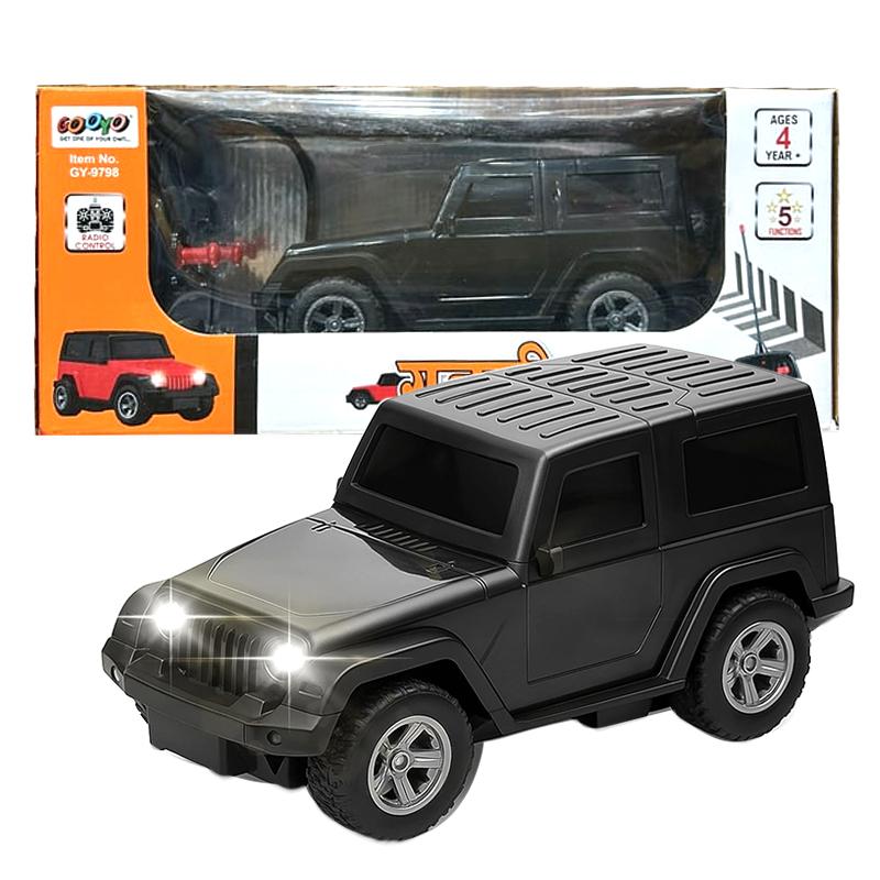GOOYO Remote control Gaddi musical car ( Black ) | Remote Control Toy for Kids | RC Rechargeable Battery Operated Toy | RC Toys