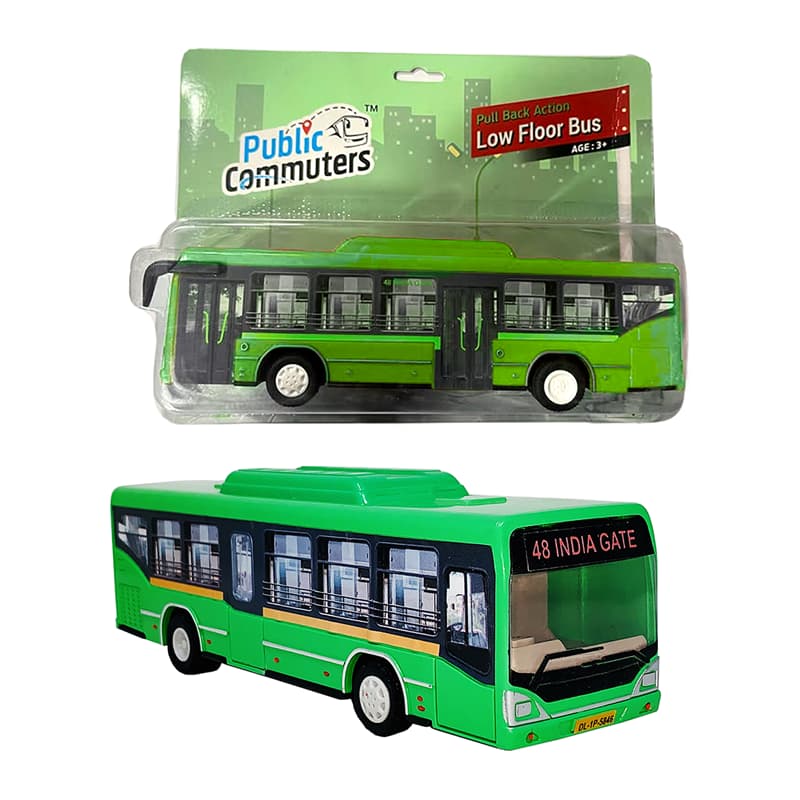 Low Floor Bus Pullback Action (Green)