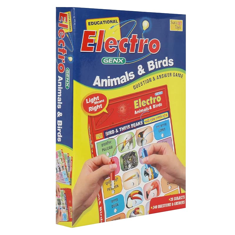 Electro Genx Animal & Birds Board Game and Jumbo Shape Sorter Combo