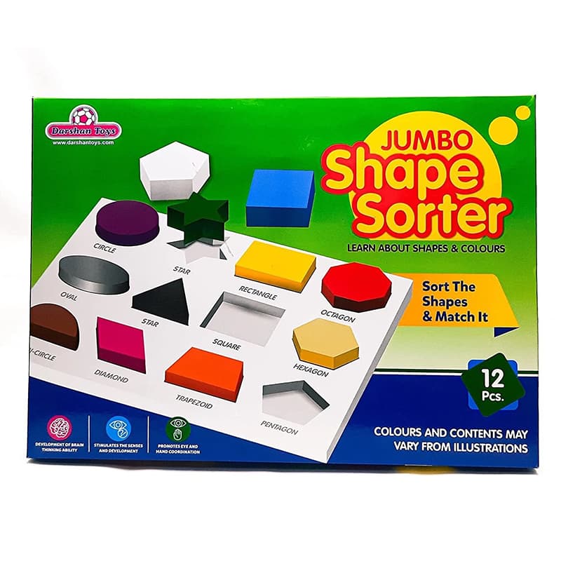 Electro Genx Animal & Birds Board Game and Jumbo Shape Sorter Combo
