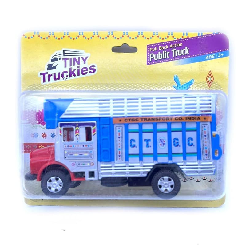 Pull Back Action Indian Public Truck (Red)