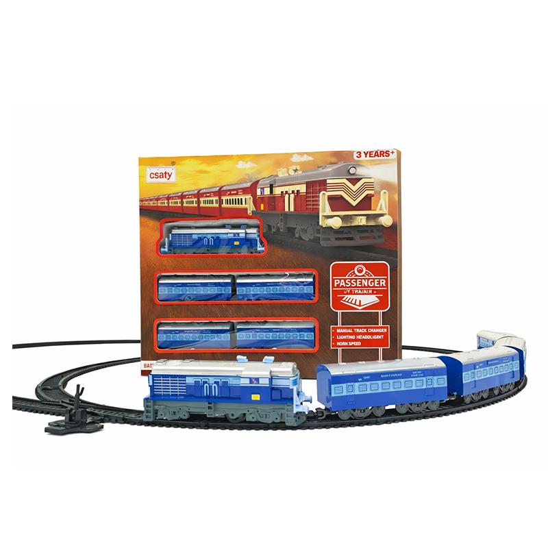 Centy Passenger Toy Train With Track Changer (Centy) - Blue | Train Toy Set for Kids | Battery Operated Track Railway Train | Train Sets
