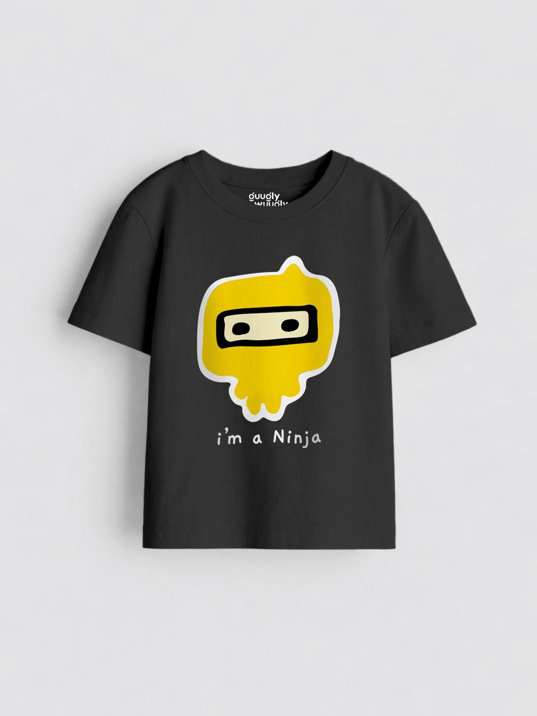 Boys IAmNinja Black Tshirt | Guugly Wuugly