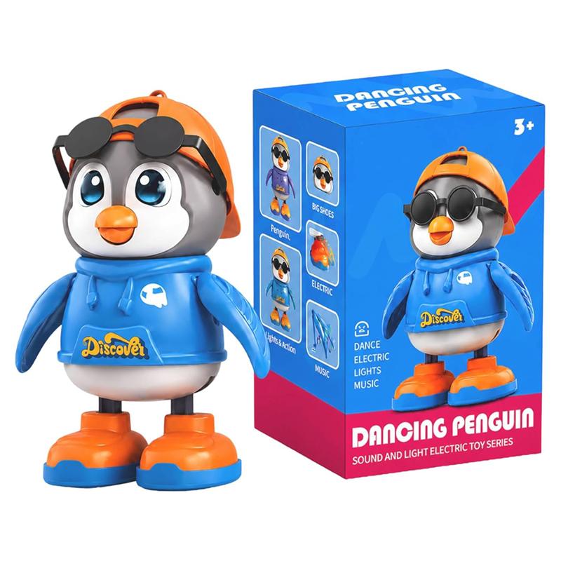 Moli Bing Dancing Penguin (Purple) - Blue | Musical Toy for Kids | Battery Operated Sound & Light Toy | Musical Toys