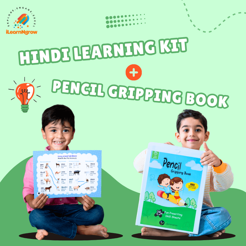 Hindi Learning Kit + Pencil Gripping Book 
ILGHK + ILGPCW