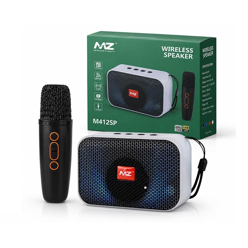 MZ M412SP (PORTABLE BLUETOOTH SPEAKER) Dynamic Thunder Sound with MIC, 1200mAh 5 W Bluetooth Speaker (Multicolor, Stereo Channel)