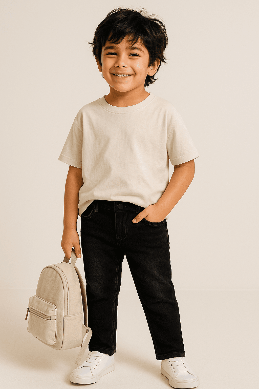 Tales & Stories Boys Denim Black Slim Fit Slimt Fit Jeans