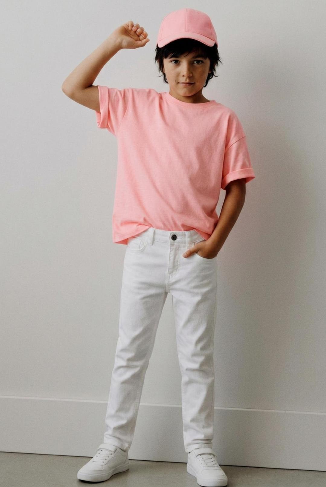 Tales & Stories Boys Denim White Casual Slimt Fit Jeans