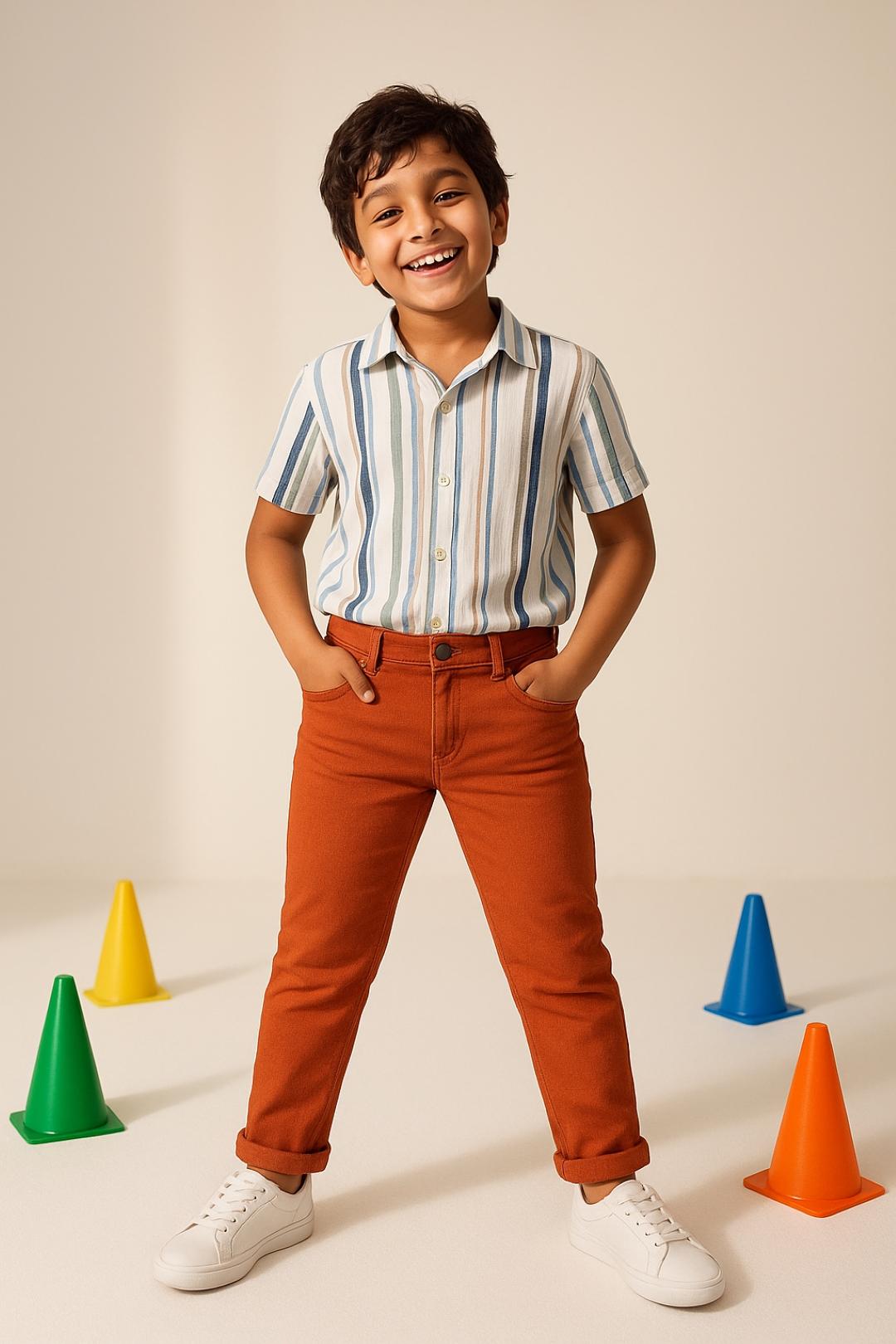 Tales & Stories Boys Denim Rust Jeans
