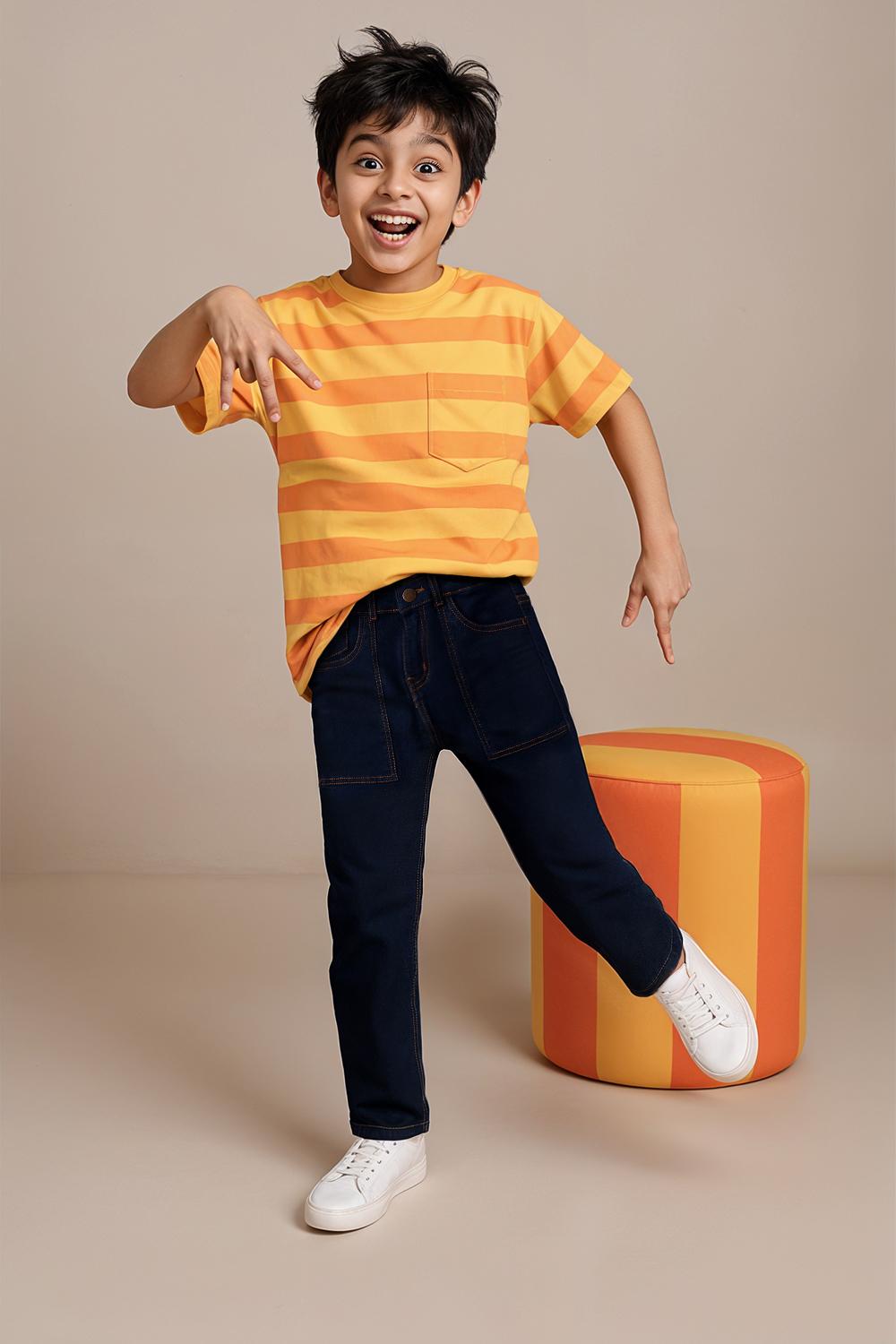 TALES & STORIES Blue Cotton Jeans