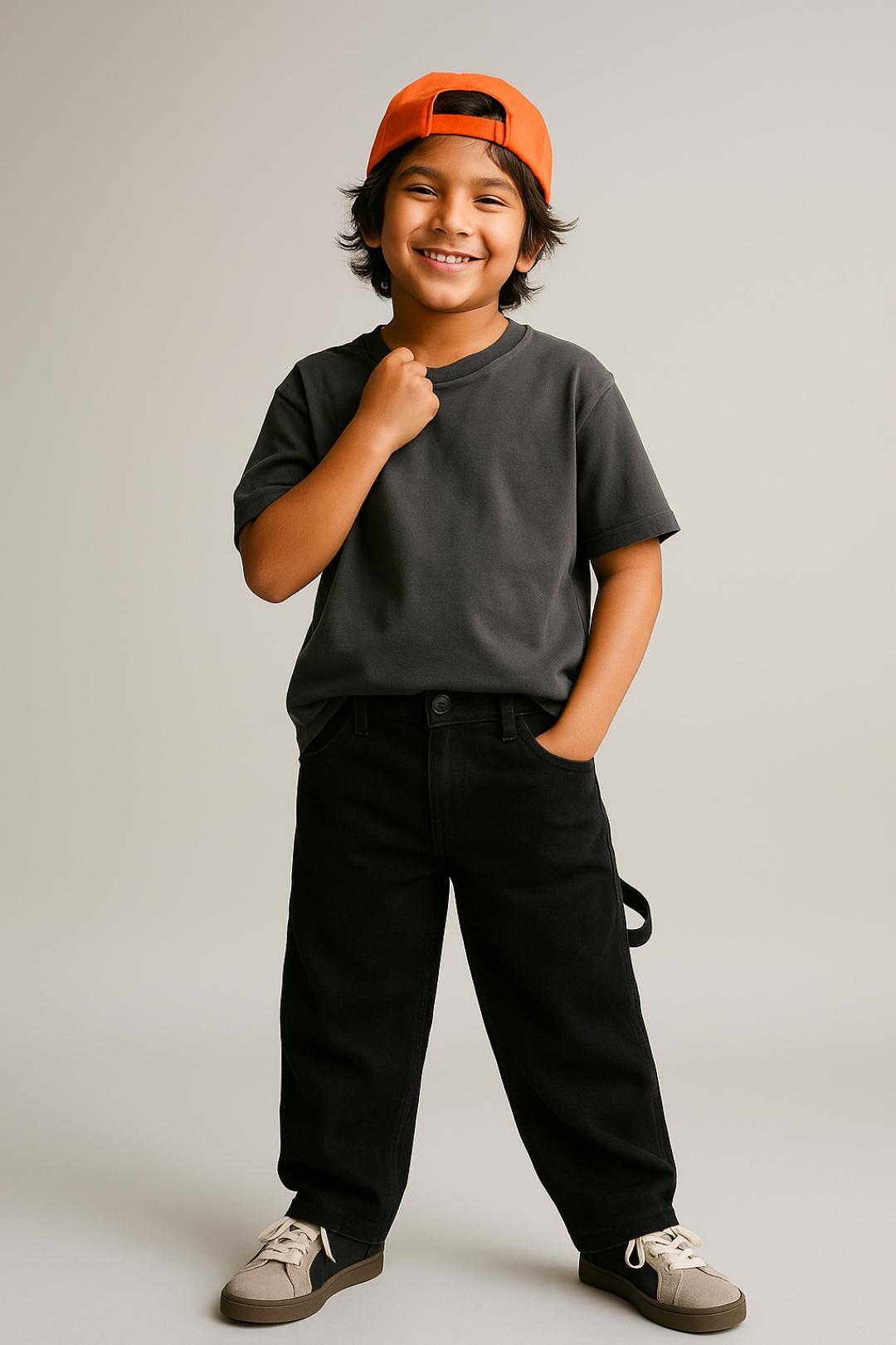 TALES & STORIES Boys Regular Fit Mid-Rise Stretchable Jeans