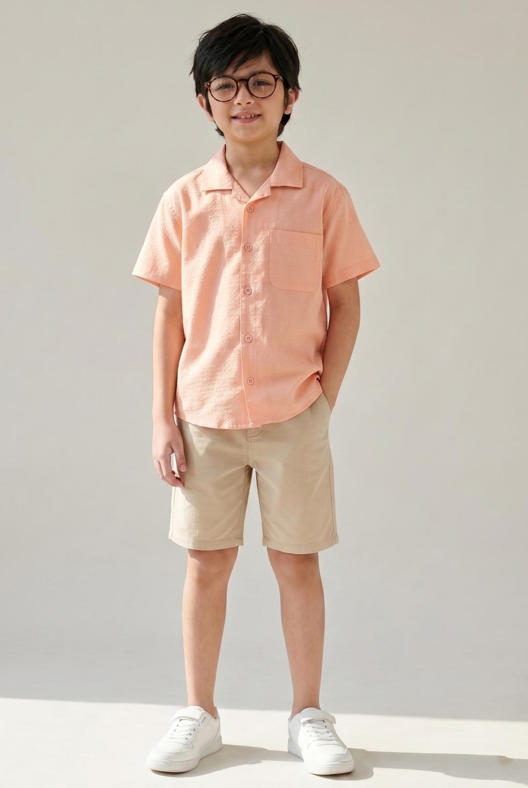 TALES & STORIES Boys Opaque Printed Casual Shirt