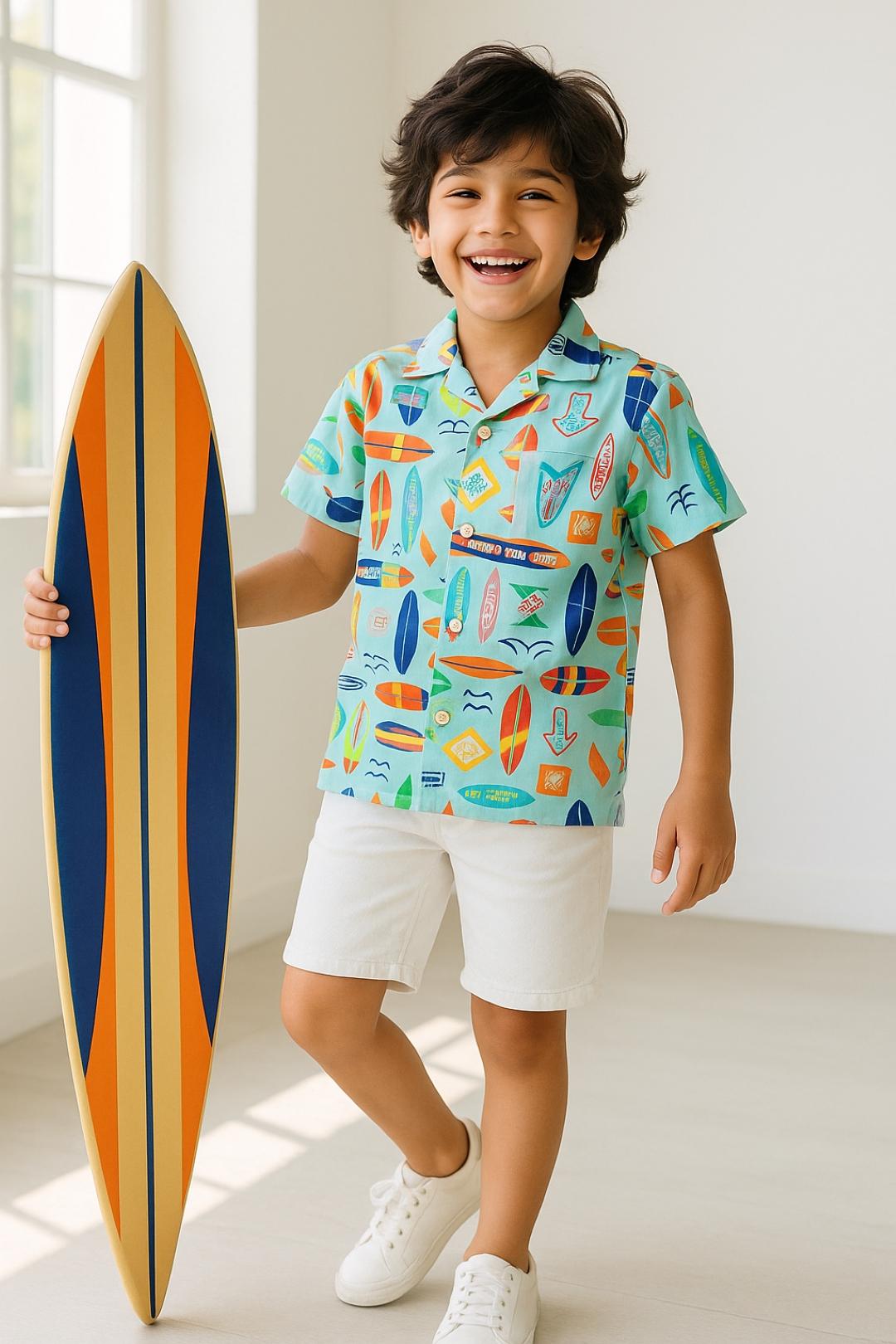 TALES & STORIES Boys Printed Casual Shirt