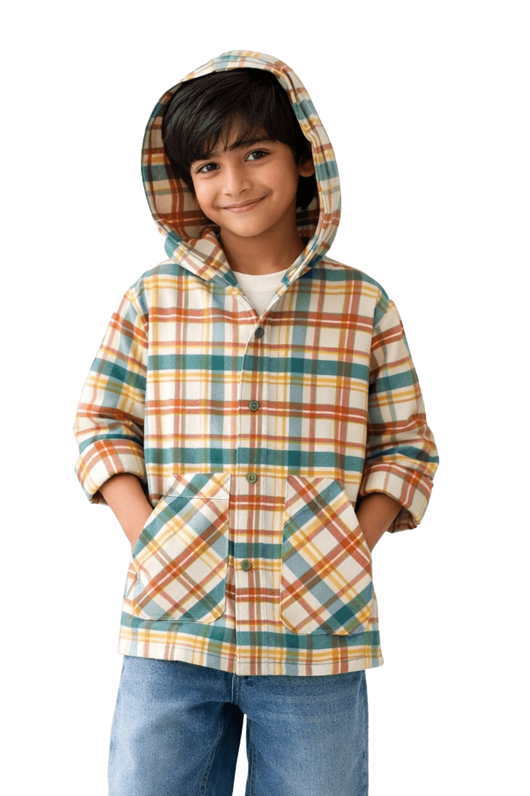 TALES & STORIES Boys Checked Casual Shirt