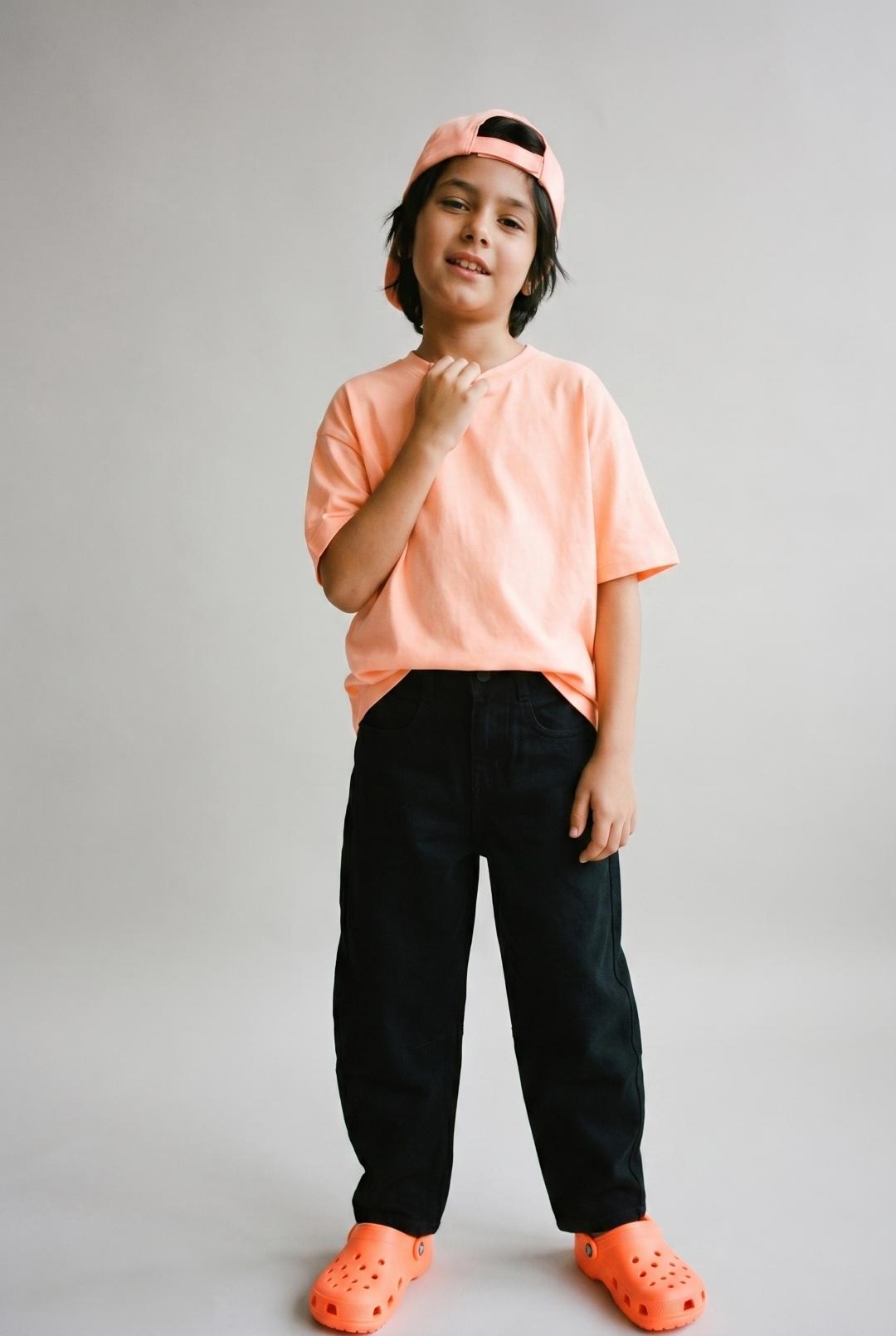 TALES & STORIES Boys Barrel Fit Mid-Rise Clean Look Stretchable Jeans