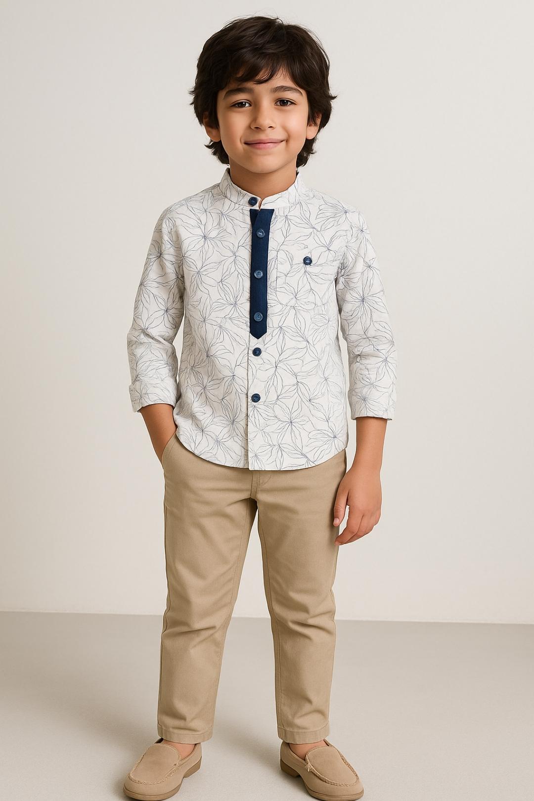 TALES & STORIES Boys Floral Printed Casual Shirt