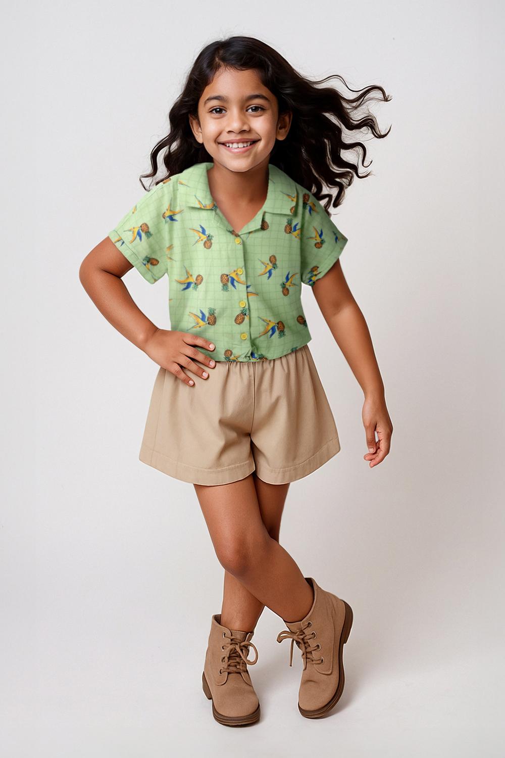 TALES & STORIES Girls Printed Shirt