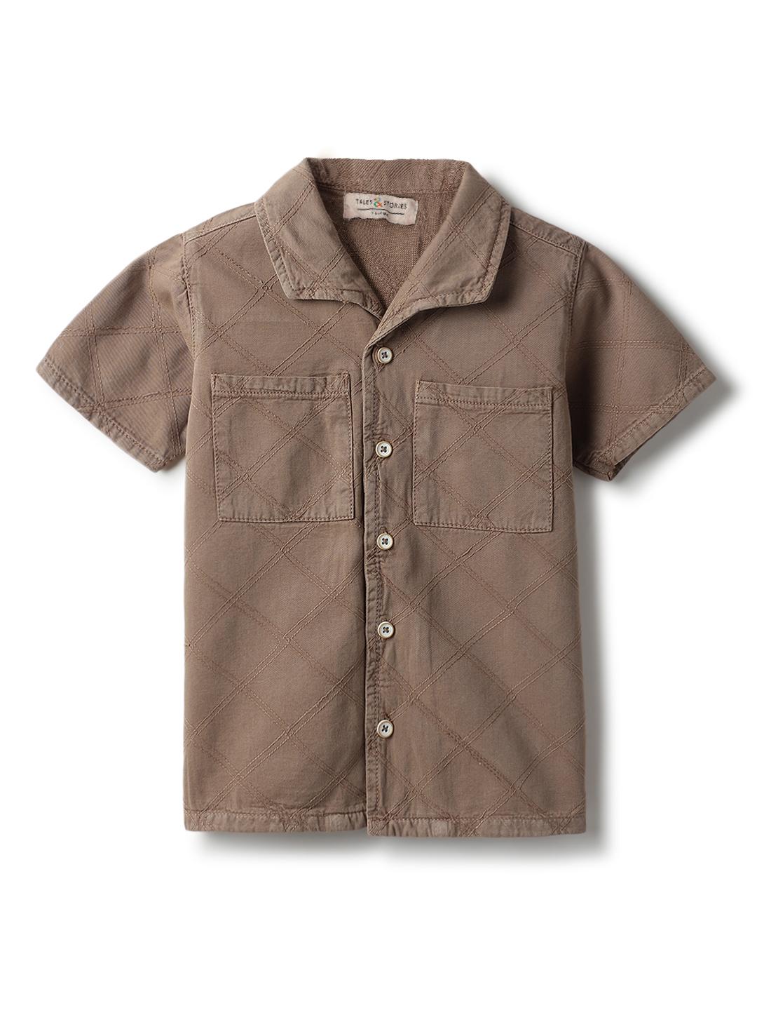 TALES & STORIES Cotton Solid Shirts