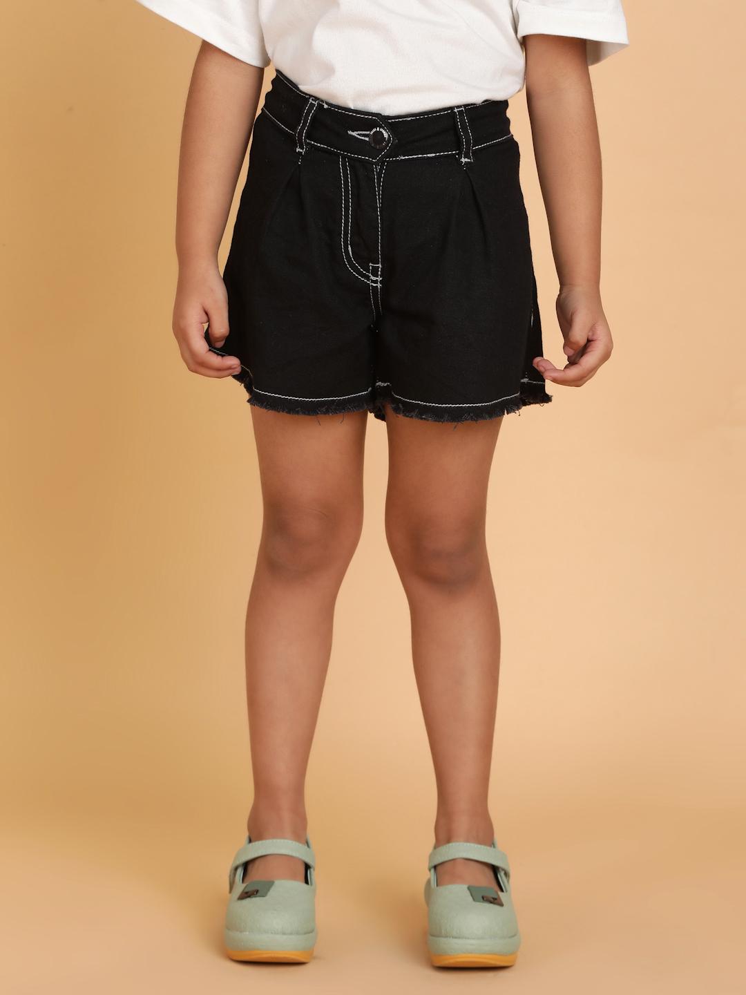 TALES & STORIES Girls Outdoor Denim Shorts
