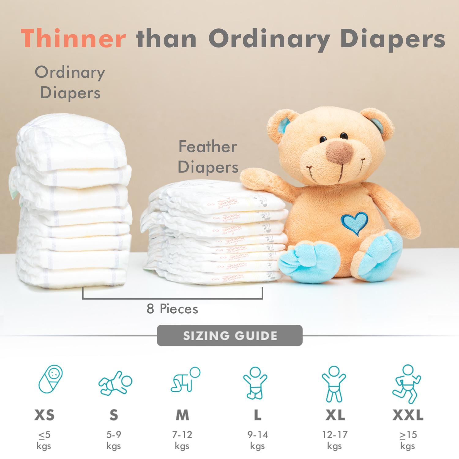 R for Rabbit Feather Diaper Pants Size XXL for baby of 15+ kgs (Combo Offer Pack of 52)