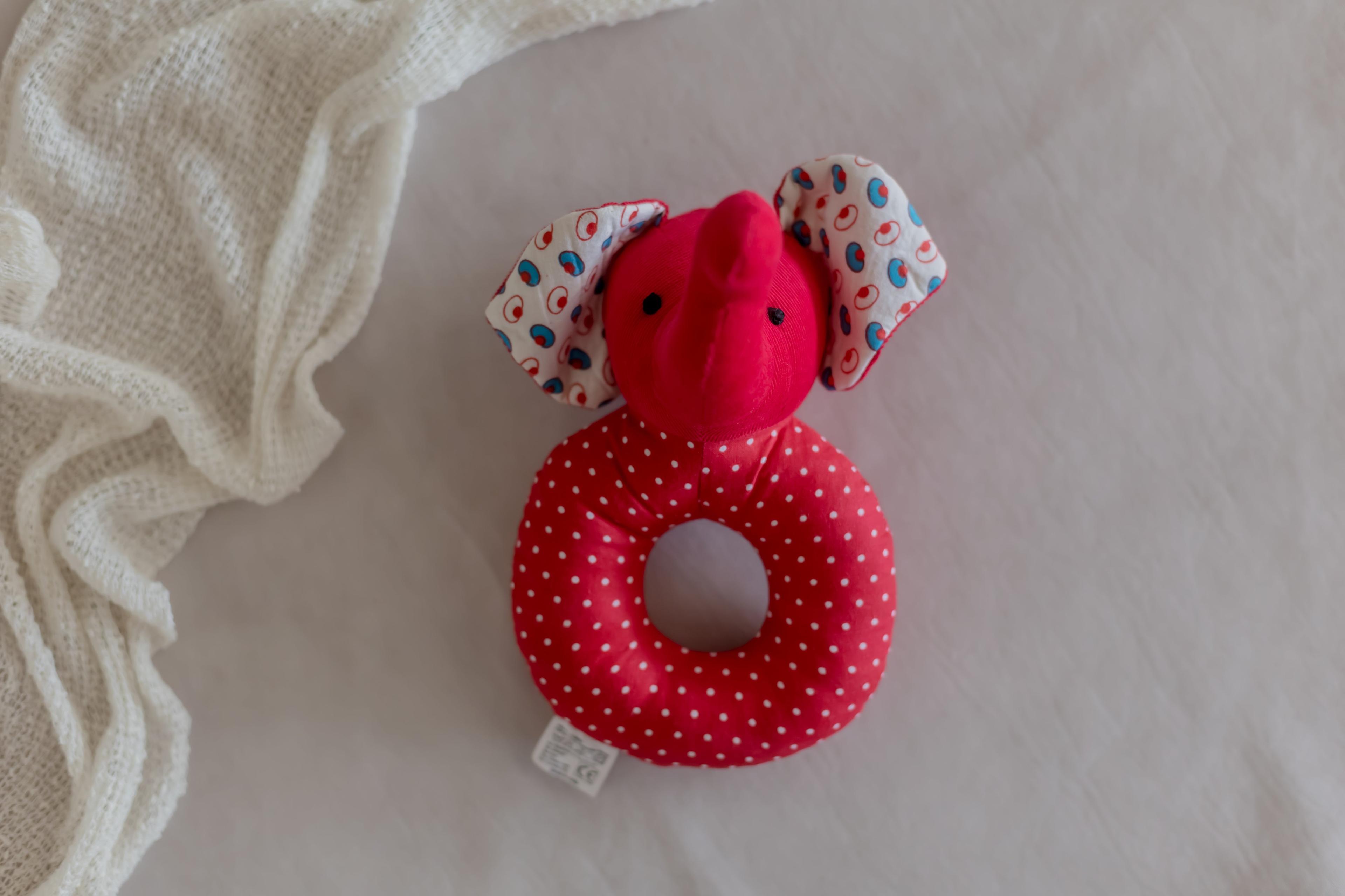 Ilearnngrow Elephant Face Rattles