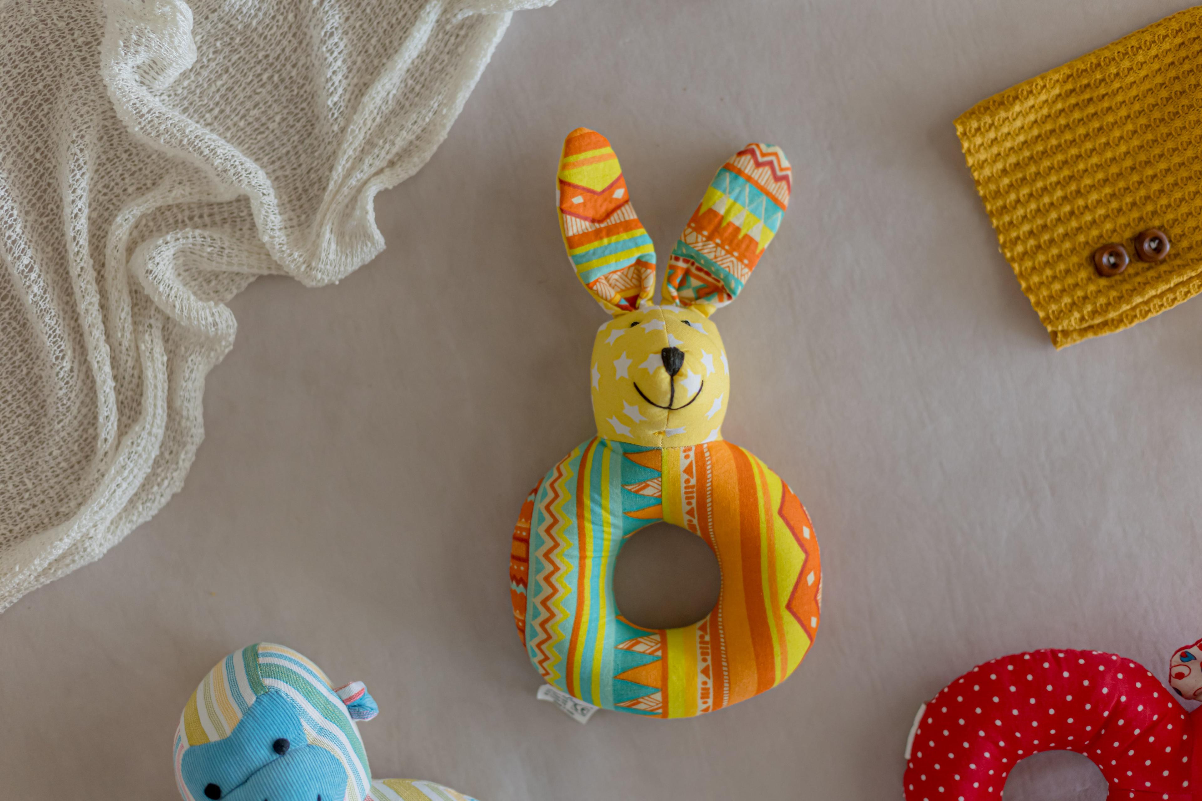Ilearnngrow Kangaroo Face Rattles