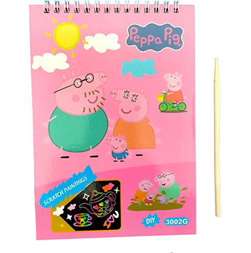 Peppa Pig Scratch Book (Pink)