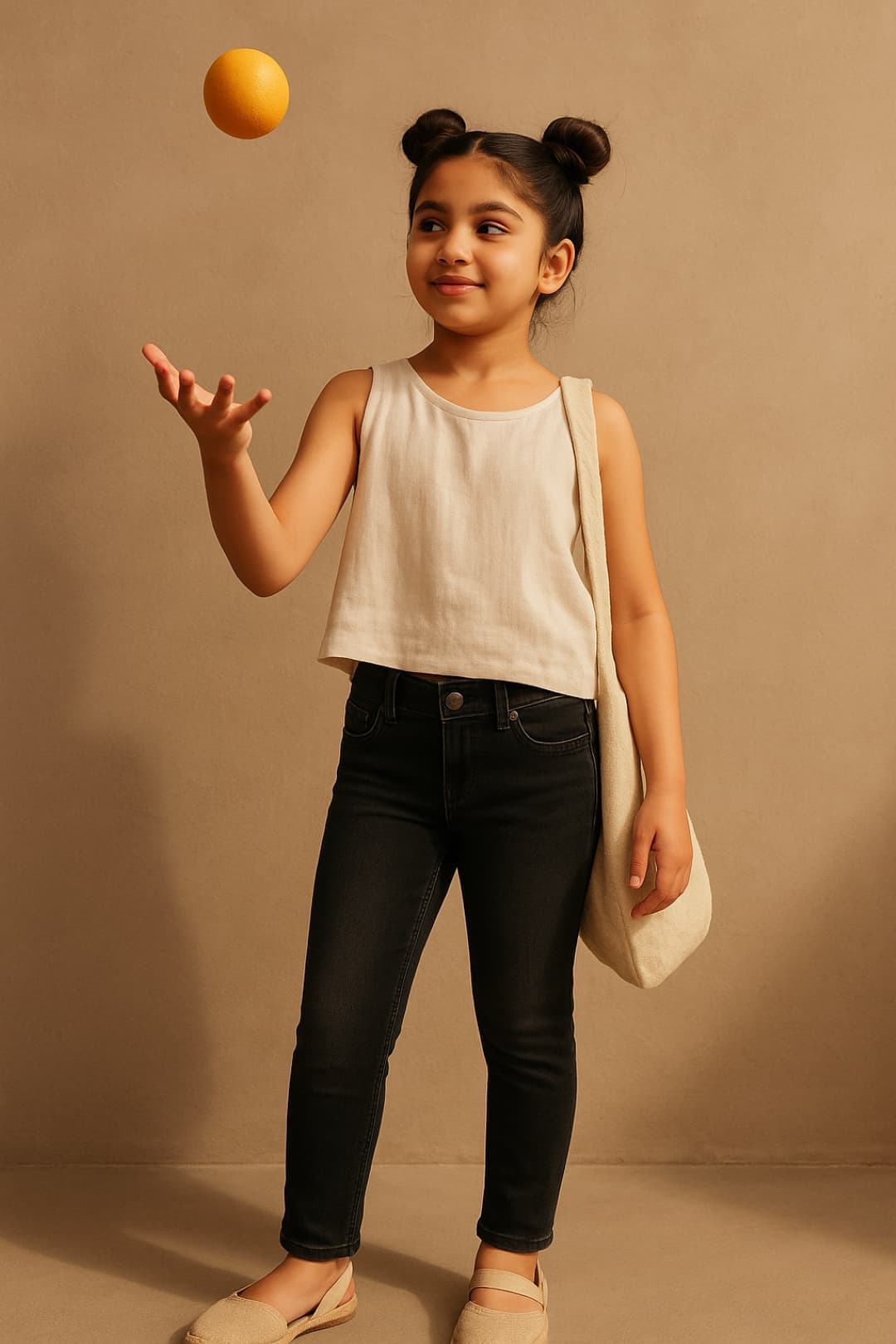 TALES & STORIES Girls Black Slim Fit Dark Shade Mid-Rise Stretchable Denim Jeans