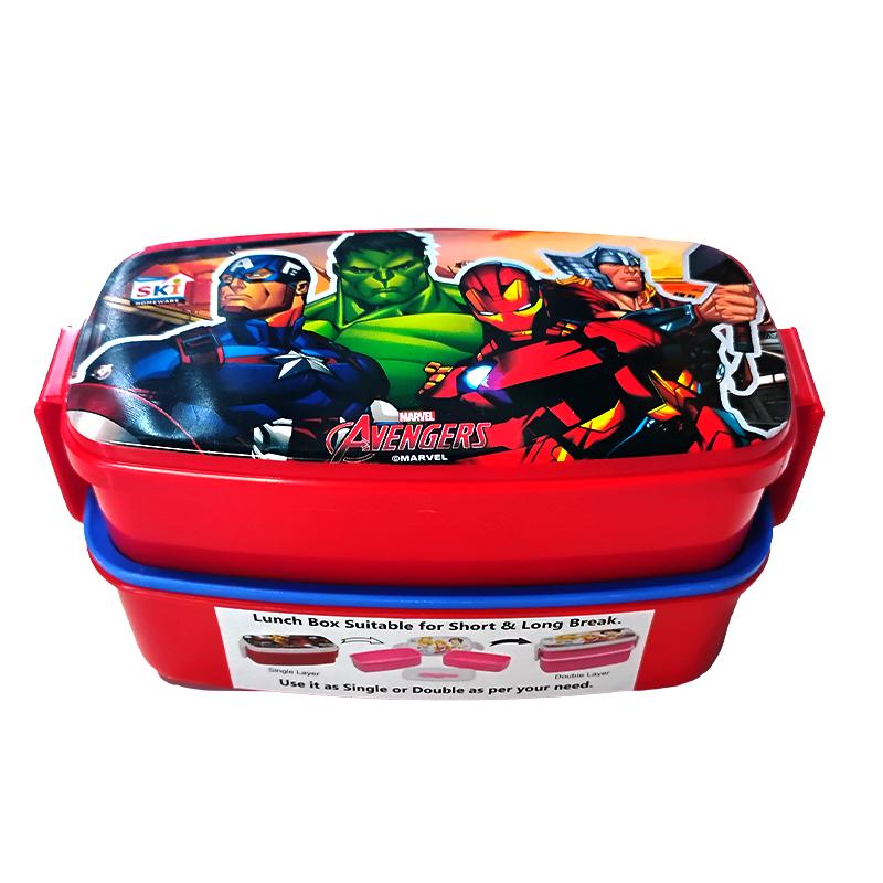 SKI Avenger II Lunch Box - Red | Lunch Box for Kids | Insulated Tiffin Box for School Children | Lunch Boxes