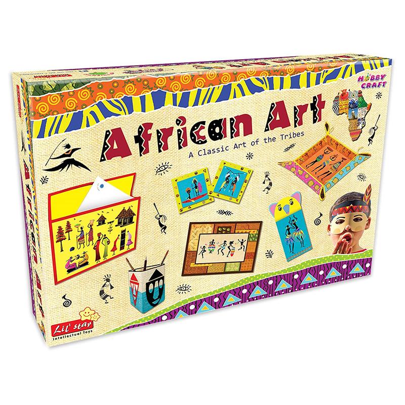 Lil Star African Art DIY Craft | Board Game for Kids & Family | Strategy Fun Indoor Game | Board Games
