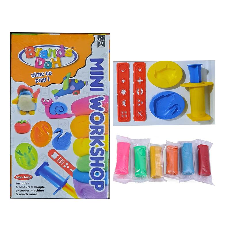 Brands doh Mini workshop clays & Dough Play Set with Moulds and Accessories for Kids | Art & Craft Kit for Kids | DIY Creative Activity Set | Art & Craft