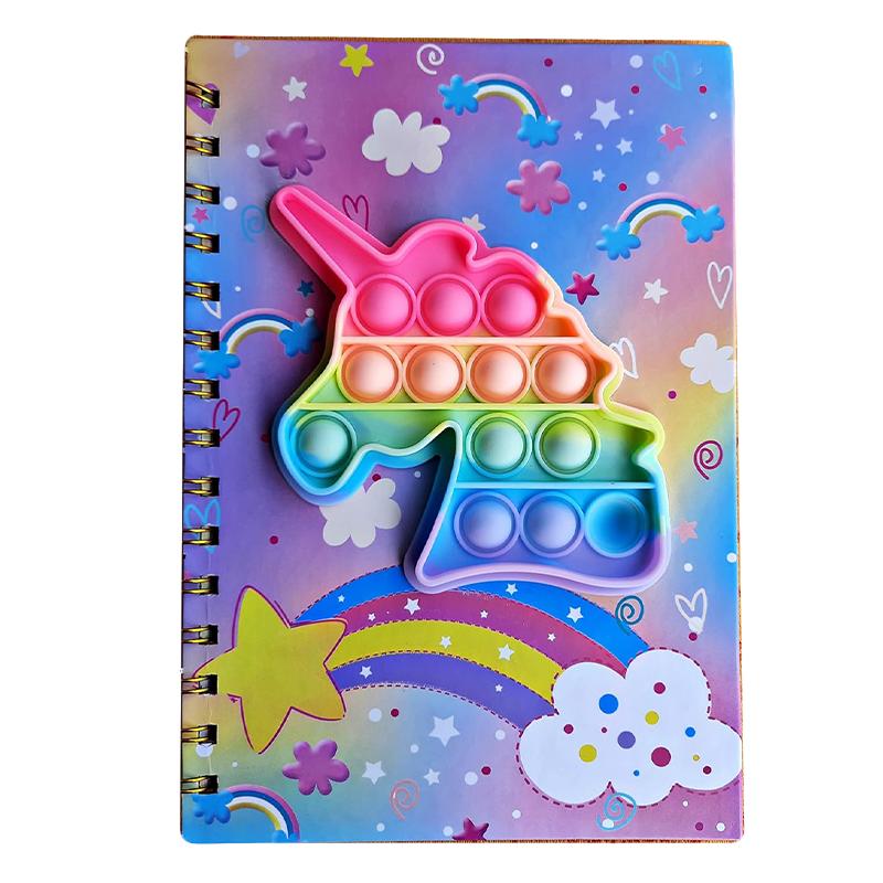 Unicorn Pop It Diary | Diary Notebook for Kids | Writing Journal Notebook for Children | Notebooks