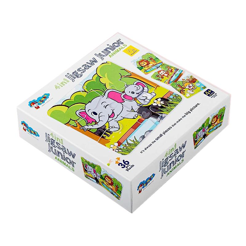 Sunny 4 in 1 Jigsaw Puzzle Animal | Puzzle for Kids | Brain Development Jigsaw Puzzle | Puzzles