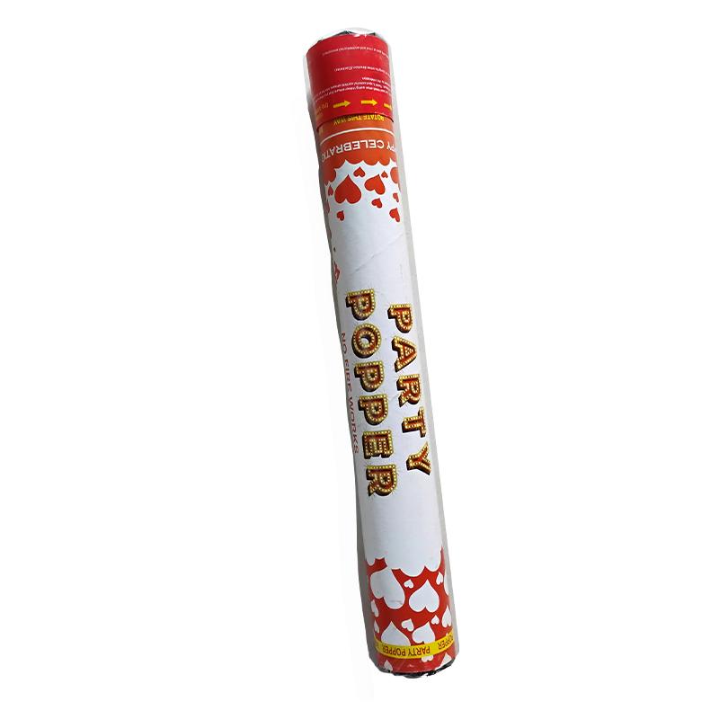 Heart Party Poppers - Red | Party Popper Set | Confetti Cracker Fun Party Popper | Party Poppers